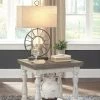 Ashley Havalance - Gray/White - Rectangular End Table Living Room