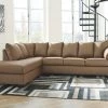 Ashley Darcy Mocha LAF Corner Chaise & RAF Sofa Sectional Living Room