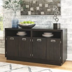 Ashley Hyndell - Dark Brown - Dining Room Server