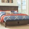 Ashley Lakeleigh Queen Bed With Footboard Bench - Brown