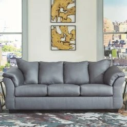 Ashley Darcy Steel Sofa Loveseat & Chair