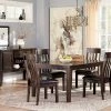 Ashley Haddigan Dark Brown Table & 4 Side Chairs