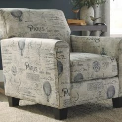 Ashley Nesso - Gray/Cream - Accent Chair