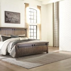Ashley Lakeleigh California King Panel Bed - Brown Beds