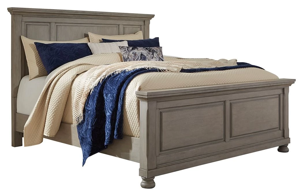 Ashley Lettner California King Panel Bed - Light - Gray 1 Ashley Lettner California King Panel Bed - Light - Gray