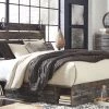 Ashley Drystan Queen Panel Bed With 2 Side Storage - Roll Beds
