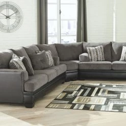 Ashley Millingar 3-Piece Sectional - Smoke Sectionals