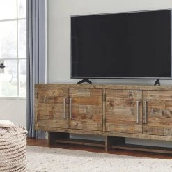 Ashley Mozanburg Rustic Brown Extra Large TV Stand TV Stands