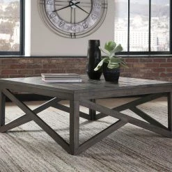 Ashley Living Room Haroflyn - Gray - Square Cocktail Table
