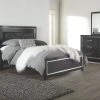 Ashley Kaydell King Bed With Dresser Mirror Chest & 2 Nightstands
