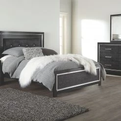 Ashley Kaydell King Bed With Dresser Mirror Chest & 2 Nightstands