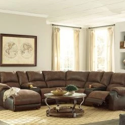 Ashley Nantahala 7-Piece Sectional - Coffee
