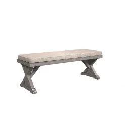Ashley Beachcroft - Beige - Bench With Cushion