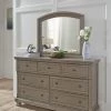 Ashley Lettner Dresser And Mirror - Light - Gray