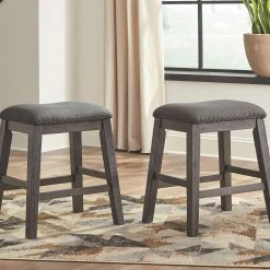 Ashley Dining Room Caitbrook - Gray - Upholstered Stool