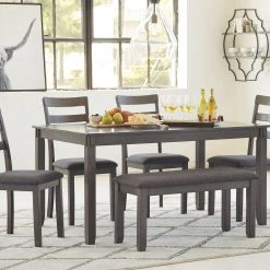 Ashley Bridson - Gray - RECT DRM Table Set (6/CN)