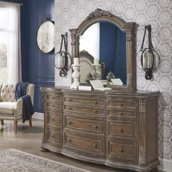 Ashley Dressers Charmond Dresser And Mirror - Brown