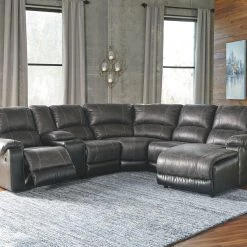 Ashley Sectionals Nantahala 6-Piece Sectional - Slate