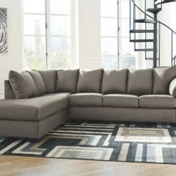 Ashley Sectionals Darcy 2-Piece Sectional - Cobblestone