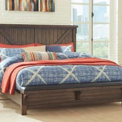 Ashley Lakeleigh CK Bed With Footboard Bench - Brown