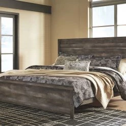 Ashley Beds Wynnlow King Panel Bed - Gray