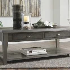 Ashley Living Room Branbury - Grayish Brown - Rectangular Cocktail Table
