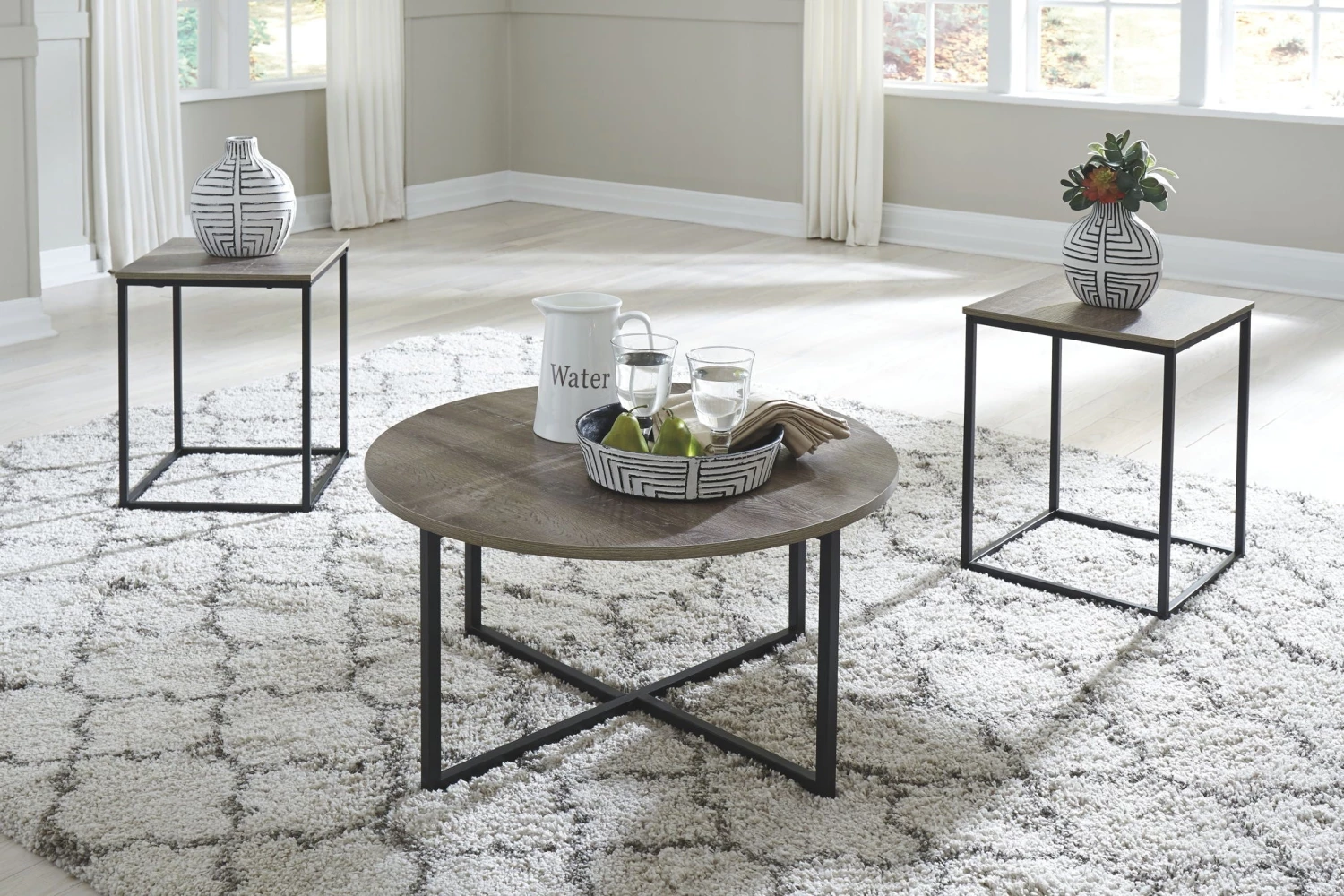 Ashley Wadeworth - Two-tone - Occasional Table Set (3/CN) Living Room 1 Ashley Wadeworth - Two-tone - Occasional Table Set (3/CN) Living Room