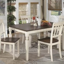 Ashley Whitesburg Rectangular Table & 4 Side Chairs