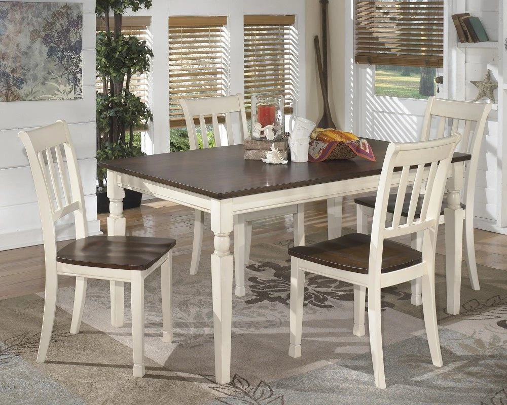 Ashley Whitesburg Rectangular Table & 4 Side Chairs 1 Ashley Whitesburg Rectangular Table & 4 Side Chairs