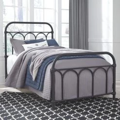 Ashley Bedroom Nashburg - Black - Twin Metal HDBD/FTBD/Rails