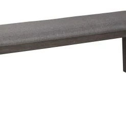 Ashley Benches Luvoni - Dark Charcoal Gray - Upholstered Bench