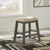 Ashley Dining Room Rokane - Light Brown - Upholstered Stool