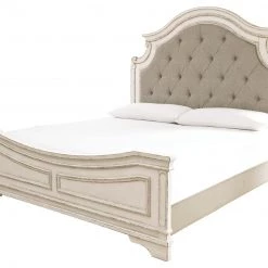 Ashley Realyn CK Upholstered Panel Bed - Two - Tone
