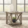 Ashley Living Room Aldwin - Gray - Rectangular End Table