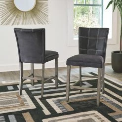 Ashley Dontally Two-tone Upholstered Barstool Dining Room