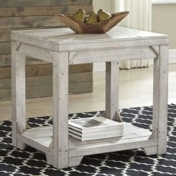 Ashley Fregine - Whitewash - Rectangular End Table Living Room
