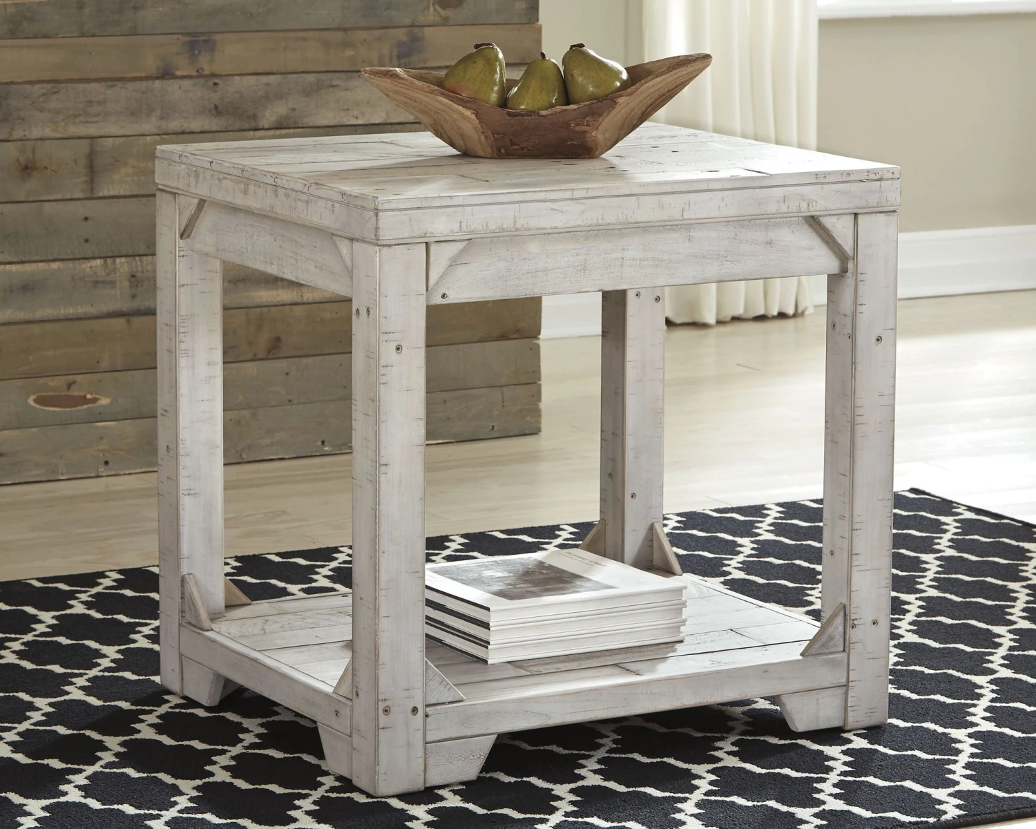 Ashley Fregine - Whitewash - Rectangular End Table Living Room 1 Ashley Fregine - Whitewash - Rectangular End Table Living Room