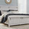Ashley Beds Brashland California King Panel Bed - Linen