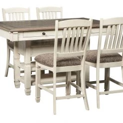 Ashley Dining Room Bolanburg Twotone Pub Table & 4 Barstools