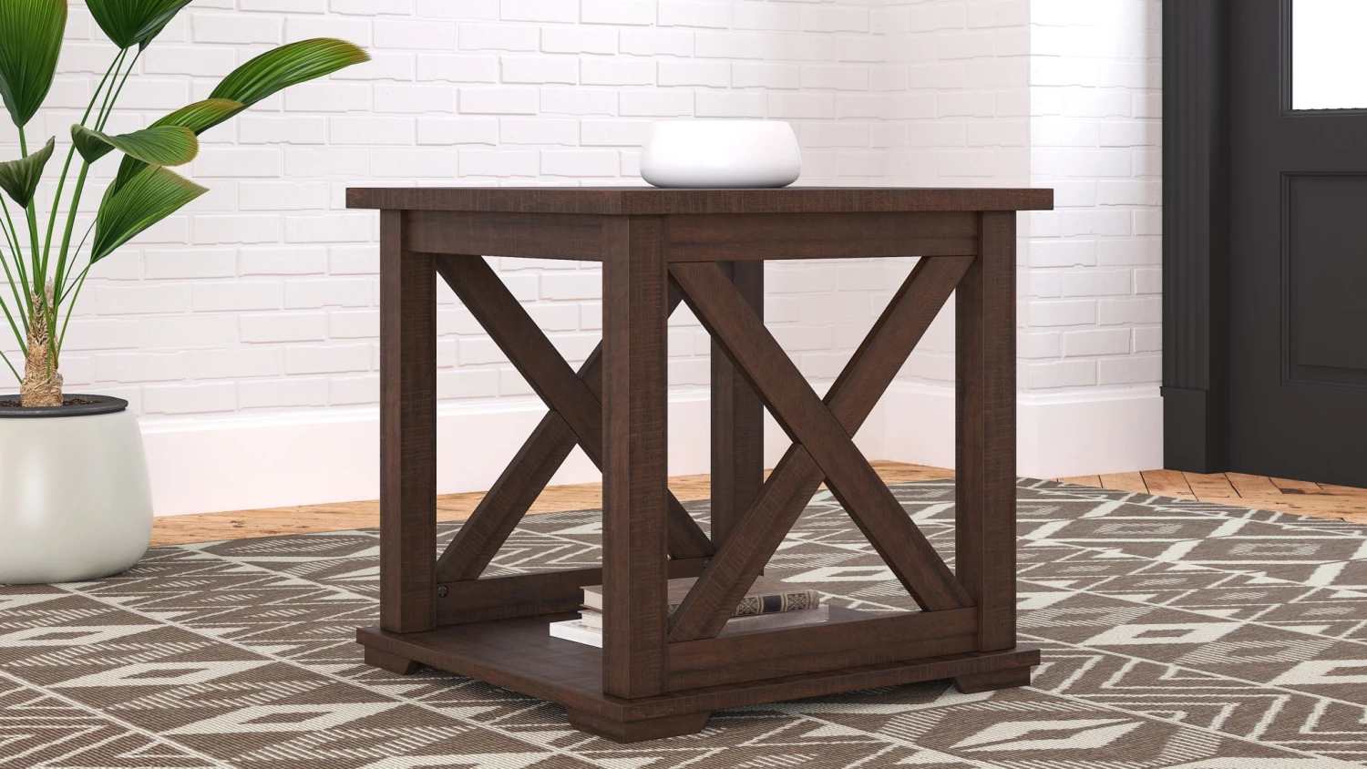 Ashley Living Room Camiburg - Warm Brown - Square End Table 1 Ashley Living Room Camiburg - Warm Brown - Square End Table
