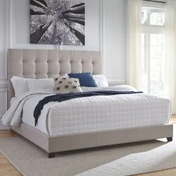 Ashley Dolante - Beige - Queen Upholstered Bed Bedroom