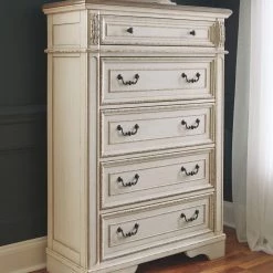 Ashley Realyn - Two-tone - Five Drawer Chest Bedroom