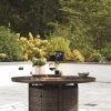Ashley Paradise Trail Medium Brown Round Fire Pit Table