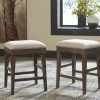 Ashley Wyndahl - Rustic Brown - Upholstered Stool Dining Room
