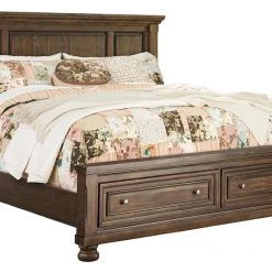 Ashley Flynnter Queen Storage Panel Bed Beds