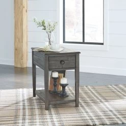 Ashley Borlofield - Dark Gray - Rectangular End Table