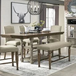 Ashley Benches Lettner Dining Room Set W/ Bench