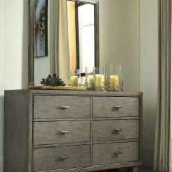 Ashley Arnett Dresser And Mirror - Gray Dressers