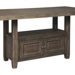 Ashley Wyndahl - Rustic Brown - RECT Counter Table W/Storage