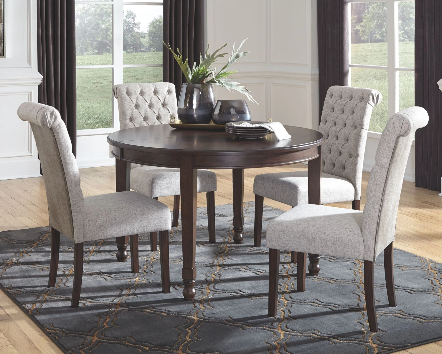 Ashley Adinton Table & 4 Upholstered Side Chairs 1 Ashley Adinton Table & 4 Upholstered Side Chairs